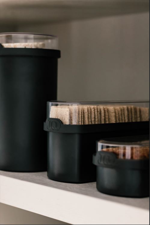 Ontbijtkoek bewaardoos zwart