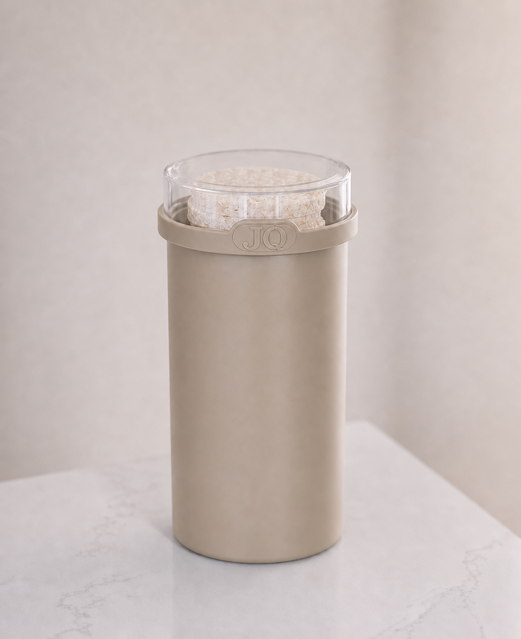 JQ voordeelset 3 Stuks beige - Ontbijtkoek, beschuit en cracker bewaardoos