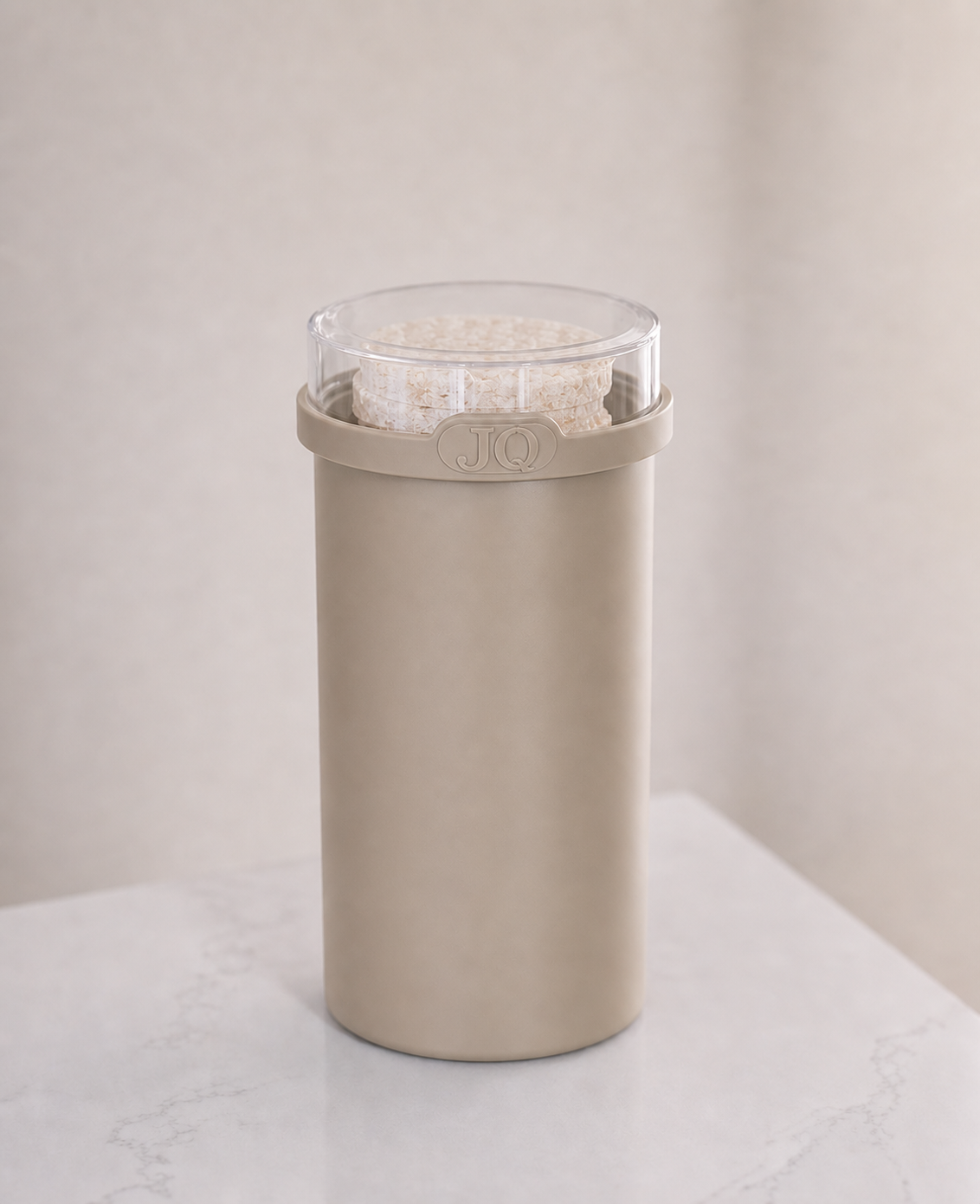 JQ voordeelset 3 Stuks beige - Ontbijtkoek, beschuit en cracker bewaardoos