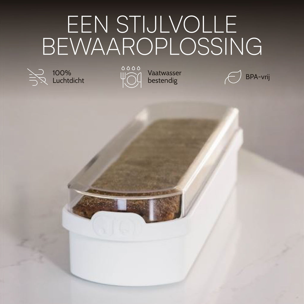 Ontbijtkoek bewaardoos wit