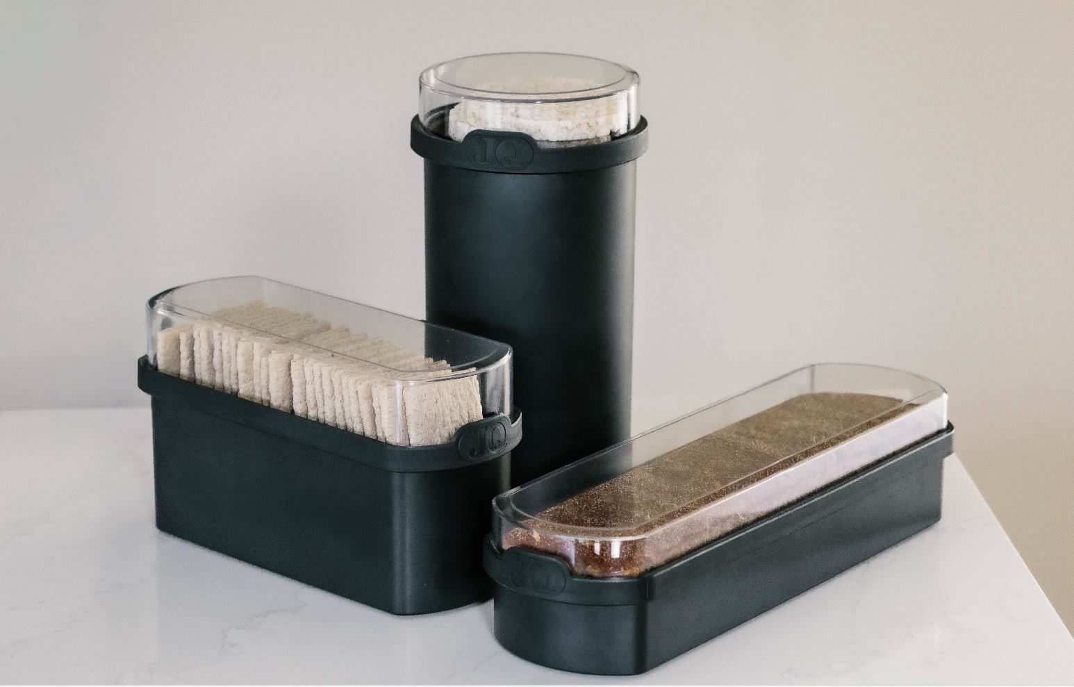 JQ Ontbijtset inclusief Beschuitbus, Ontbijtkoek en Cracker bewaardoos