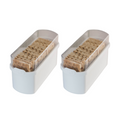 JQ Liv Voordeelset 2 stuks Cracker bewaardoos wit
