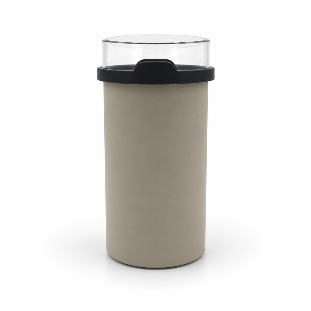 Beschuit bewaardoos beige/zwart