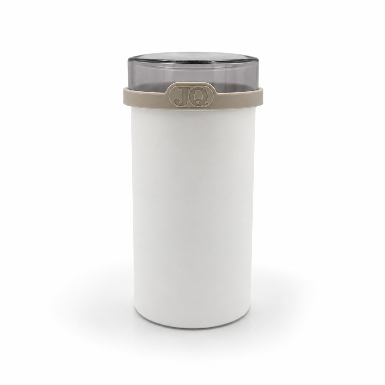 Beschuit bewaardoos wit/beige met donkere deksel