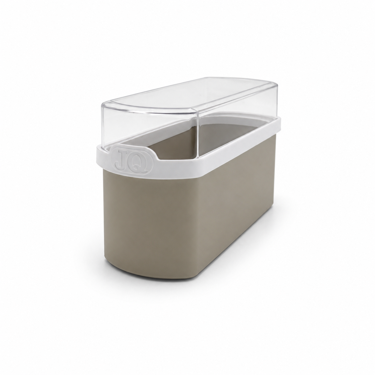 Cracker bewaardoos beige/wit