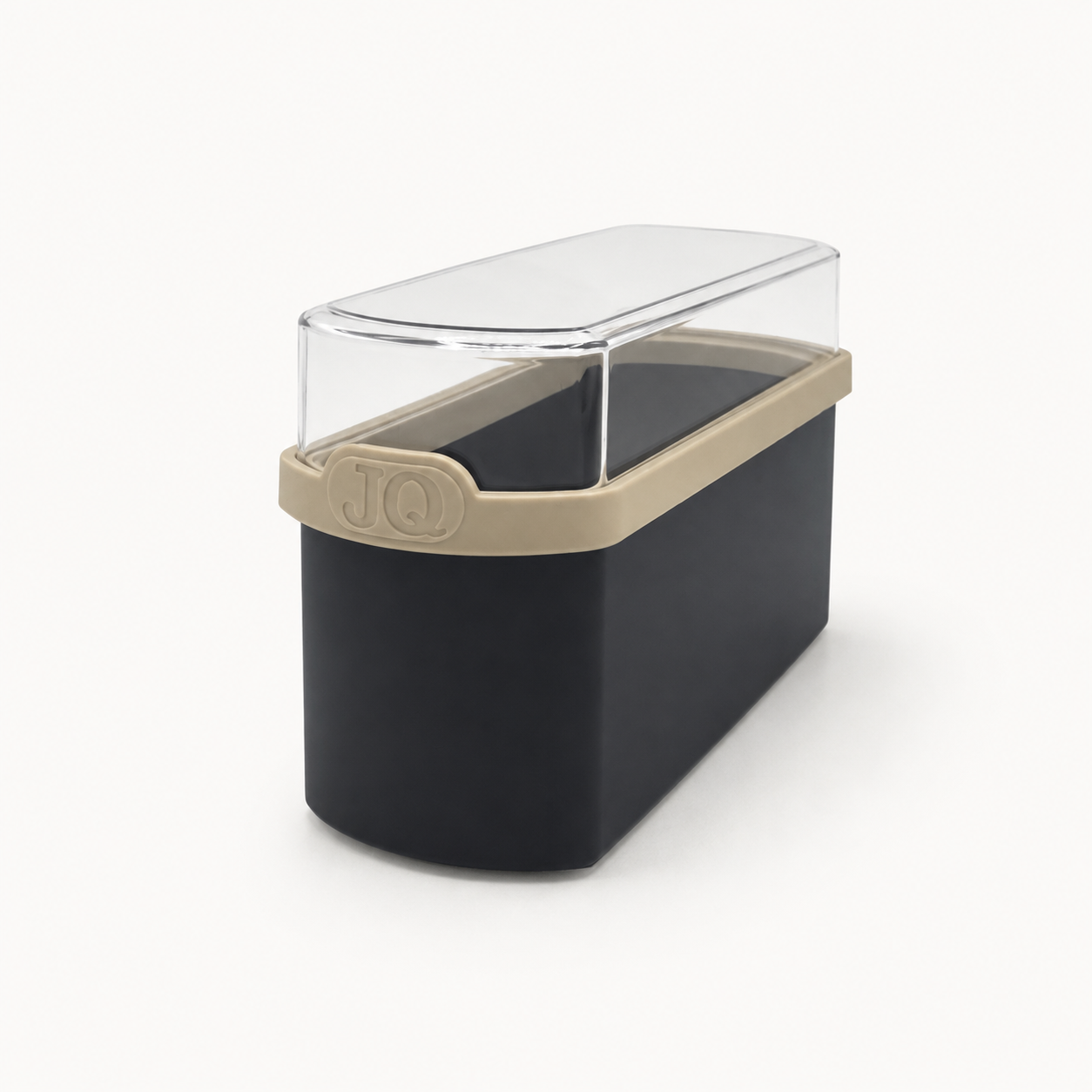 Cracker bewaardoos zwart/beige