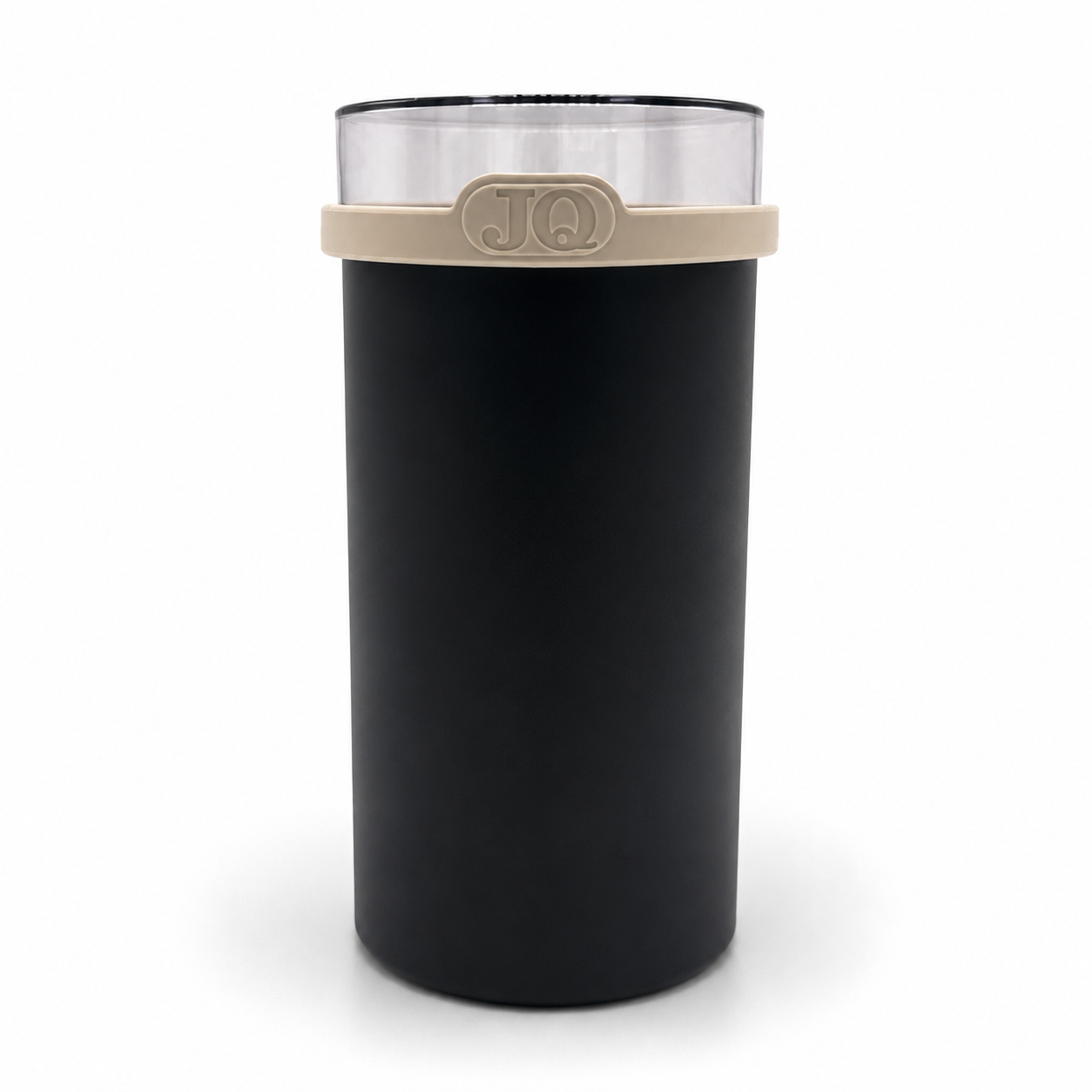 Beschuit bewaardoos zwart/beige met donkere deksel