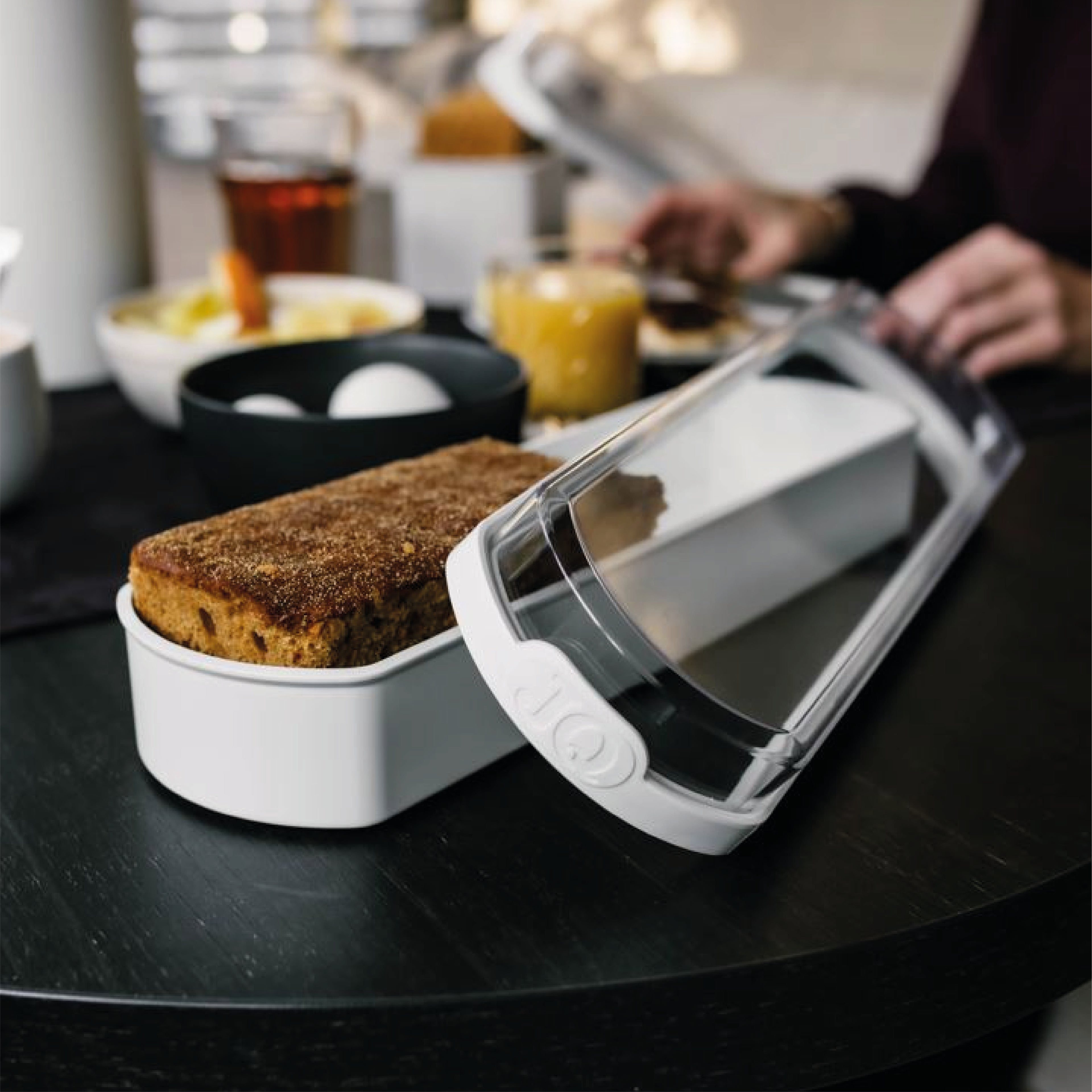 Ontbijtkoek bewaardoos wit