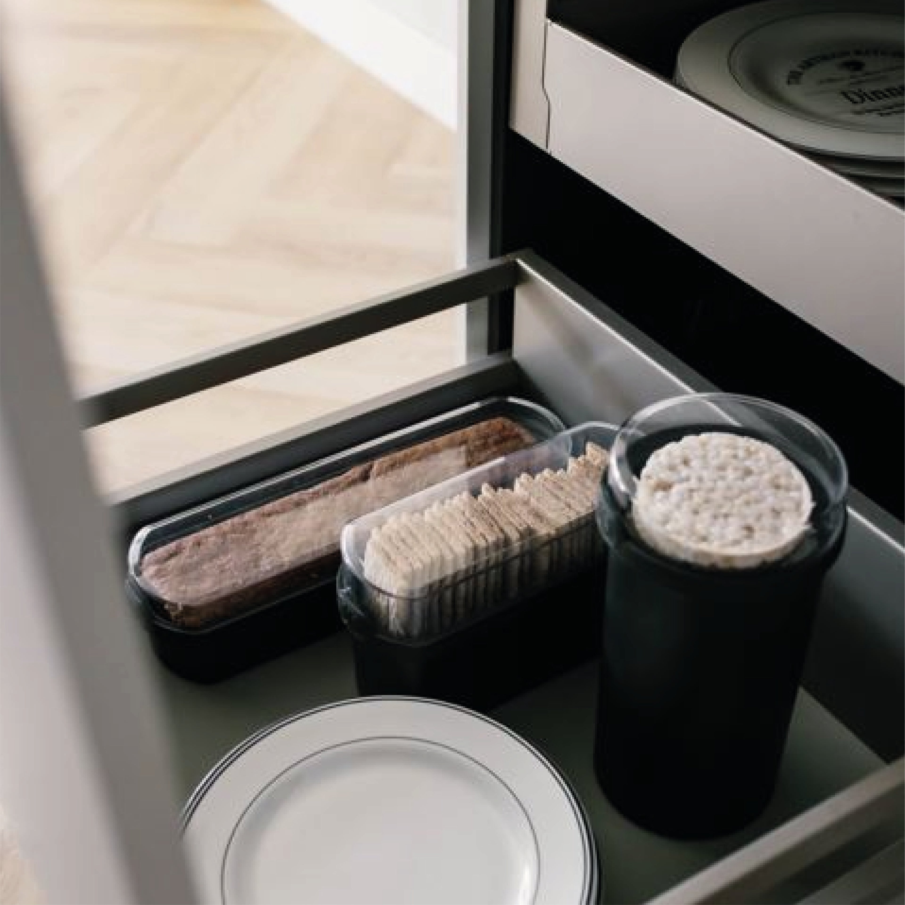 Beschuit bewaardoos zwart