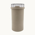 Beschuit bewaardoos beige met donkere deksel
